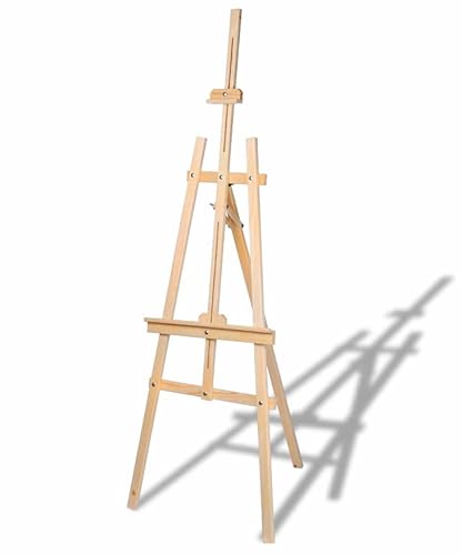 Staffelei für Kunstmalerei - Groß 172 cm aus Naturholz für Kunstmalerei, Ausstellung, Außenwerbung. Verstellbare Präsentationsstaffelei von 15cm bis 110 Staffelei für Kunstmalerei - Groß 172 cm aus Naturholz für Kunstmalerei, Ausstellung, Außenwerbung. Verstellbare Präsentationsstaffelei von 15cm bis 110 von Generisch