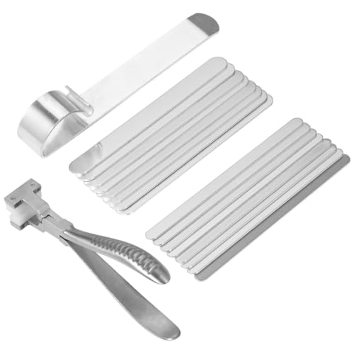 Stanz- und Biege-Set aus Aluminium, 16 Rohlinge, Werkzeug und Zange für personalisierten Schmuck Stanz- und Biege-Set aus Aluminium, 16 Rohlinge, Werkzeug und Zange für personalisierten Schmuck von Generisch