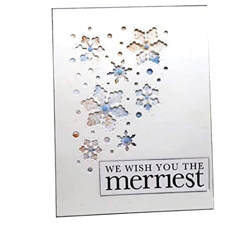 Stanzformen für Kartenherstellung, Weihnachtsschneeflocke, Metall-Stanzformen, DIY, Scrapbooking, Papierkarten, Fotoalbum, Dekoration, Basteln, Prägeschablone, Stanzschablone, Geschenke von Generisch