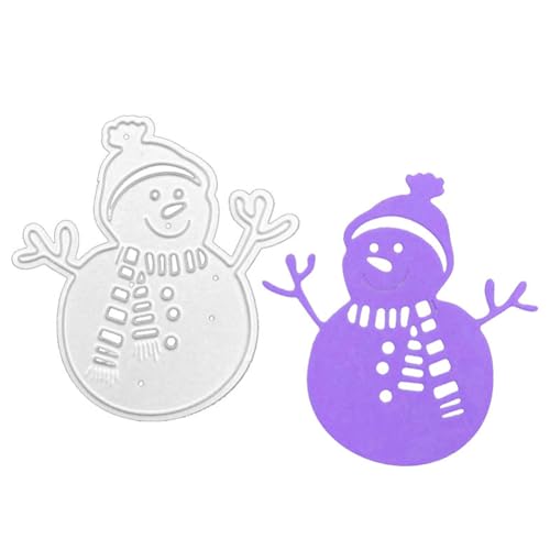 Stanzformen für Scrapbooking, Weihnachtsschneemann, einfach zu verwenden für selbstgemachte Kartenherstellung, Scrapbooking-Alben und Papierbastelarbeiten, Urlaubs-Bastelbedarf für Weihnachtsprojekte von Generisch
