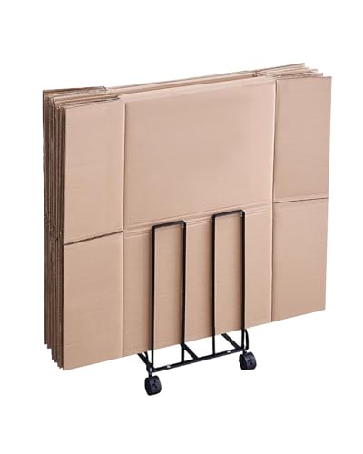 Stapelbares Kartonregal mit Rollen für Garagenaufbewahrung und Umzug, ideal für Zeichenbretter und Probenorganisation Stapelbares Kartonregal mit Rollen für Garagenaufbewahrung und Umzug, ideal für Zeichenbretter und Probenorganisation von Generisch