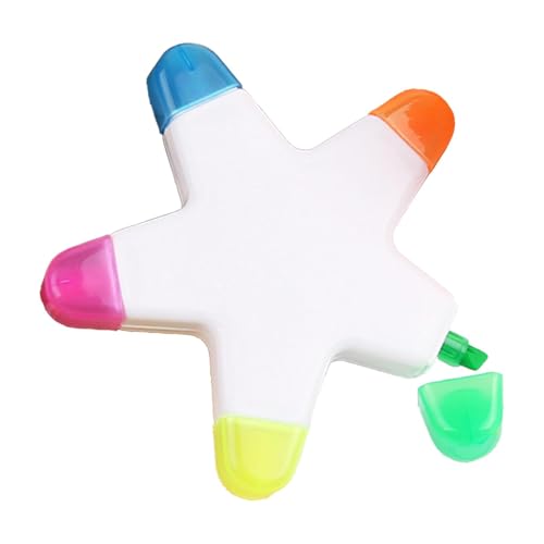 Star Textmarker, fluoreszierender Farbstift, helles Marker-Set | lebendige schnelle Tinte, Büroarbeit, weicher Griff, Schreibwaren, einzigartiger Stern, künstlerisches Zeichenwerkzeug, mehrfarbige Star Textmarker, fluoreszierender Farbstift, helles Marker-Set | lebendige schnelle Tinte, Büroarbeit, weicher Griff, Schreibwaren, einzigartiger Stern, künstlerisches Zeichenwerkzeug, mehrfarbige von Generisch