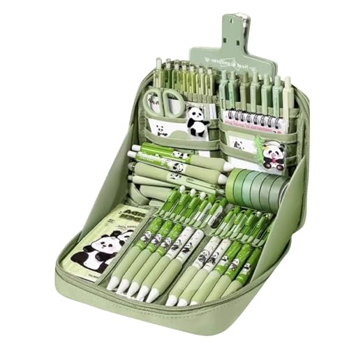 Stationärer Set - Bleistiftkoffer mit Briefpapier | Panda Stationery Set | Schulstatiioniermittel für Kinder geeignet für Kinder Mädchen Büro Klassenzimmer GIBENT Stationärer Set - Bleistiftkoffer mit Briefpapier | Panda Stationery Set | Schulstatiioniermittel für Kinder geeignet für Kinder Mädchen Büro Klassenzimmer GIBENT von Generisch