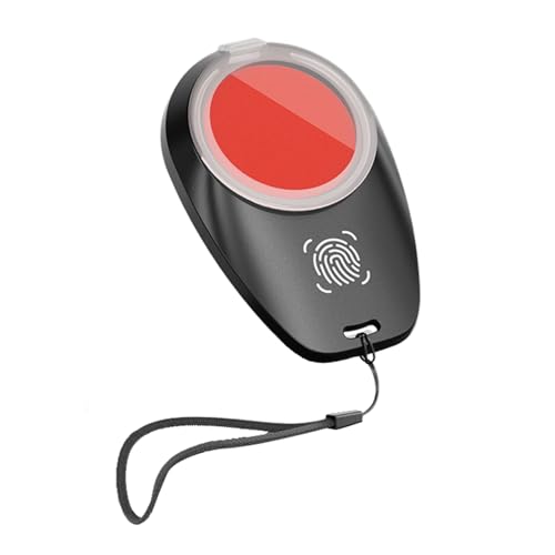Stempelkissen für Fingerabdrücke, Tintenloses Fingerabdruckpad | Rotes Stempelkissen, inklusive Trageband, wasserfestes Fingerabdruck-Set für St von Generisch