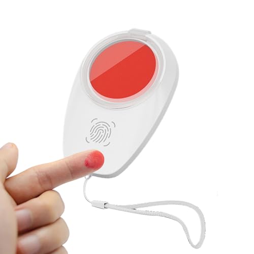 Stempelkissen für Fingerabdrücke, Tintenloses Fingerabdruckpad | Rotes Stempelkissen, inklusive Trageband, wasserfestes Fingerabdruck-Set für St von Generisch