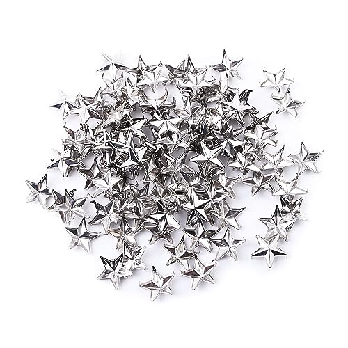 Sternnieten, 7/10/15 mm, Metall-Sternnieten, Lederhandwerk, DIY-Nieten, Metall-Punk-Nieten, Nieten für Lederhandwerk, Kleidung, Taschen, Gürtel, 100 Stück Sternnieten, 7/10/15 mm, Metall-Sternnieten, Lederhandwerk, DIY-Nieten, Metall-Punk-Nieten, Nieten für Lederhandwerk, Kleidung, Taschen, Gürtel, 100 Stück von Generisch