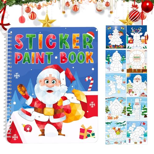 Sticker Art Books For Kids, Christmas Theme Reusable Stickers, Fine Motor Skills Toys, Preschool Learning Activities, Educational Toys For Ages 4-6, Holiday Sticker Books, Interactive Sticker Activity Sticker Art Books For Kids, Christmas Theme Reusable Stickers, Fine Motor Skills Toys, Preschool Learning Activities, Educational Toys For Ages 4-6, Holiday Sticker Books, Interactive Sticker Activity von Generisch