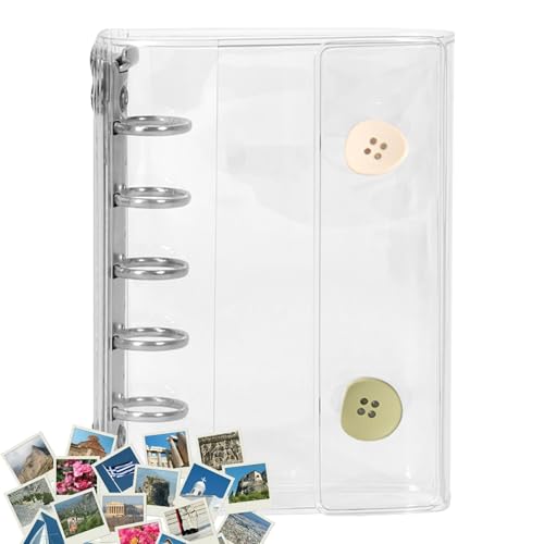 Sticker Organizer Binder, Aufkleber Albumbuch, transparentes Notizbuch, robustes Cover und mehrere Taschen, Scrapbooking -Planer -Dekoration für Reisen, Schule, Klassenzimmer, Heimgebrauch von Generisch