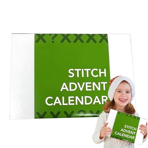 Stickerei-Adventskalender, 24 Tage Stickerei-Ornament – Stickerei-Bastelbedarf für Anfänger und Bastelliebhaber Stickerei-Adventskalender, 24 Tage Stickerei-Ornament – Stickerei-Bastelbedarf für Anfänger und Bastelliebhaber von Generisch