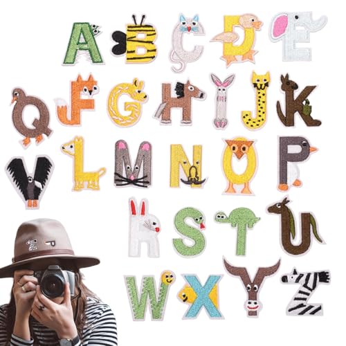 Stickerei Aufnäher Für Kleidung | Buchstaben-Design Bügel-Set | Multifunktionale Bestickte Accessoires Zum Verzieren Von Kleidung Hüten Schuhen Jeans Stickerei Aufnäher Für Kleidung | Buchstaben-Design Bügel-Set | Multifunktionale Bestickte Accessoires Zum Verzieren Von Kleidung Hüten Schuhen Jeans von Generisch