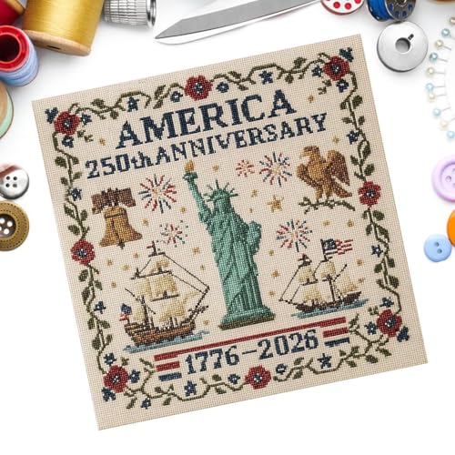 Stickerei Kit - 9,84 Zoll komplettes Anfänger nähen Handwerks -Set zum Lernen Stickerei, Kunst Hobby mit Mustern und Nadeln, Handstichzubehör für Frauenfreunde Familienparty Gebrauch Gebrau Stickerei Kit - 9,84 Zoll komplettes Anfänger nähen Handwerks -Set zum Lernen Stickerei, Kunst Hobby mit Mustern und Nadeln, Handstichzubehör für Frauenfreunde Familienparty Gebrauch Gebrau von Generisch