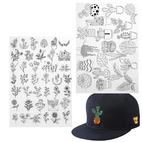 Stickerei-Transferpapier | Stickmuster zum Aufkleben und Nähen von Stickmustern – Stickübertragungszubehör für Anfänger, Profis, Familie, Freunde Stickerei-Transferpapier | Stickmuster zum Aufkleben und Nähen von Stickmustern – Stickübertragungszubehör für Anfänger, Profis, Familie, Freunde von Generisch