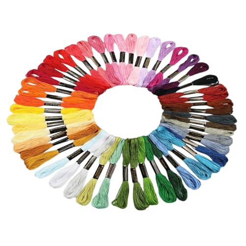 Stickgarn-Set, 447 Farben, buntes Baumwollgarn, Quiltgarn, vielseitig verwendbar, künstlerisches Design, 8 Meter, für Stickerei, Kreuzstiche, Quilten Stickgarn-Set, 447 Farben, buntes Baumwollgarn, Quiltgarn, vielseitig verwendbar, künstlerisches Design, 8 Meter, für Stickerei, Kreuzstiche, Quilten von Generisch