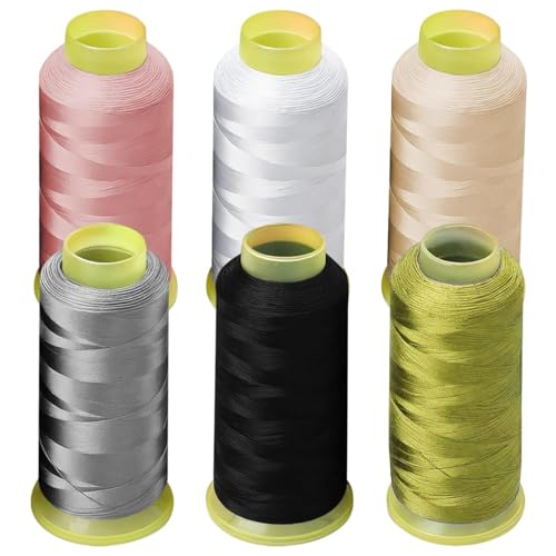 Stickgarn-Set, 6 Spulen, je 3600 Yards, Polyester 108D/2 für DIY Handwerk und Quasten Stickgarn-Set, 6 Spulen, je 3600 Yards, Polyester 108D/2 für DIY Handwerk und Quasten von Generisch