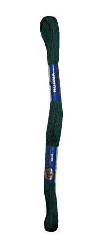 Stickgarn Stickfaden Knüpfgarn 100% Baumwolle 15 m dunkel grün (6892) von Generisch