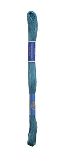 Stickgarn Stickfaden Knüpfgarn Baumwolle 15 m dunkel türkis (5182) von Generisch