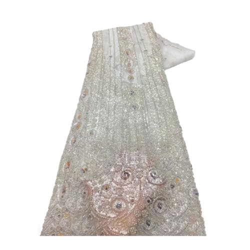 Sticknetz Spitze Perlen Pailletten Stoff für Party Abendkleid Sticknetz Spitze Perlen Pailletten Stoff für Party Abendkleid von Generisch