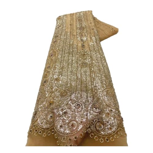 Sticknetz Spitze Perlen Pailletten Stoff für Party Abendkleid Sticknetz Spitze Perlen Pailletten Stoff für Party Abendkleid von Generisch