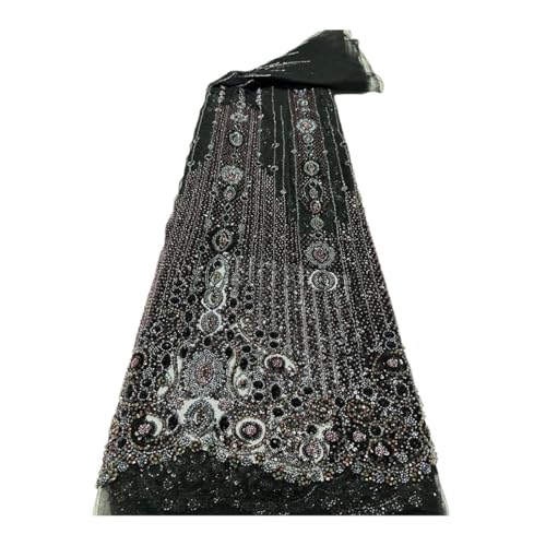 Sticknetz Spitze Perlen Pailletten Stoff für Party Abendkleid Sticknetz Spitze Perlen Pailletten Stoff für Party Abendkleid von Generisch