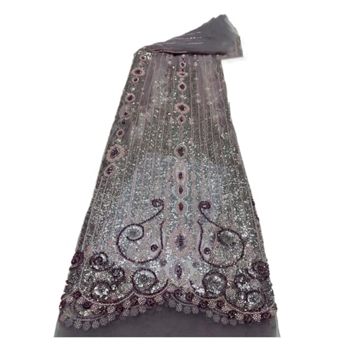 Sticknetz Spitze Perlen Pailletten Stoff für Party Abendkleid Sticknetz Spitze Perlen Pailletten Stoff für Party Abendkleid von Generisch