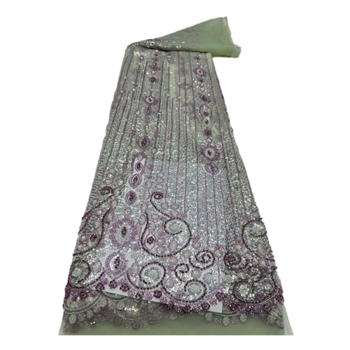 Sticknetz Spitze Perlen Pailletten Stoff für Party Abendkleid Sticknetz Spitze Perlen Pailletten Stoff für Party Abendkleid von Generisch