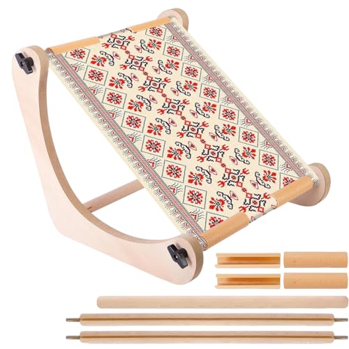 Stickrahmen, Verstellbare Holznähhilfe, Für Quilten, Sticken, Handarbeit an Sofa, Tisch, Möbel, Wandbehang, Häkeln Stickrahmen, Verstellbare Holznähhilfe, Für Quilten, Sticken, Handarbeit an Sofa, Tisch, Möbel, Wandbehang, Häkeln von Generisch