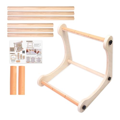 Stickständer, verstellbarer Holzrahmen, Handarbeitsstützwerkzeug, tragbarer Nähhalter, Stickrahmen für Quiltmuster, Stanznadel-Display, Heimwerker Handwerk von Generisch