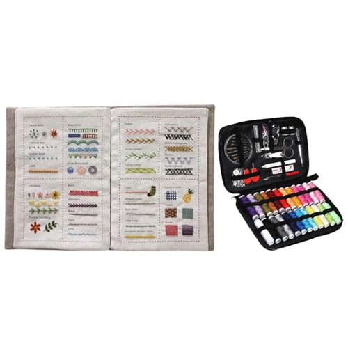 Stickstiche Buch | Kreatives Nähbuch | Sewing -Bücher Für Anfänger | Stich von Stitches Book | Stickstiche Buch Tischdekoration | Stickereianweisungen Buch für Stickbegeisterte von Generisch