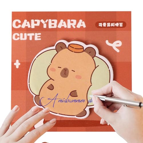 Sticky Notes - Notepads | Memo Pads | 30 Sheets Removable Notepads, Cartoon Animal Capybara Sticky Notes, Cute Classroom Supplies, School Supplies, Perfect For Taking Notes & Reminders von Generisch