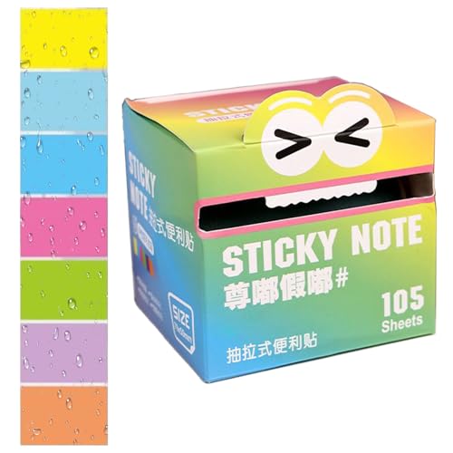 Sticky Notes Roll - Löschen klebriger Notizklebeband | Süße Monstermuster -Seitenmarkierungen | Ausziehen von Dispenser Box, Memo Pads für Schüler, Journaling, Schul- und Büroversorgung Sticky Notes Roll - Löschen klebriger Notizklebeband | Süße Monstermuster -Seitenmarkierungen | Ausziehen von Dispenser Box, Memo Pads für Schüler, Journaling, Schul- und Büroversorgung von Generisch
