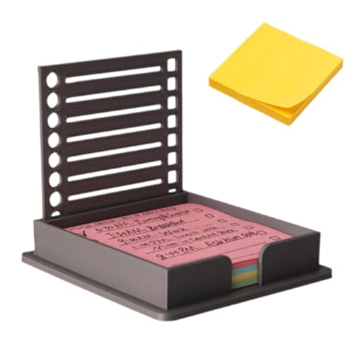 Sticky Notes Stencil,2025 New Sticky Note Holder with Stencil for 3x3” Notes,Note Template,Sticky Note Dispenser for Create with Precision for Office,School,Home (Black*1) von Generisch