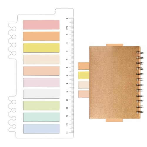 Sticky Tabs, Sticky Page Markers,200 Stück Seitenmarkierungen, Haftnotizen, beschreibbare Tabs-Wasserfeste Textstreifen, glatte Schreibseiten-Tabs für Schüler für Akten, Sammelalben, Bücher von Generisch