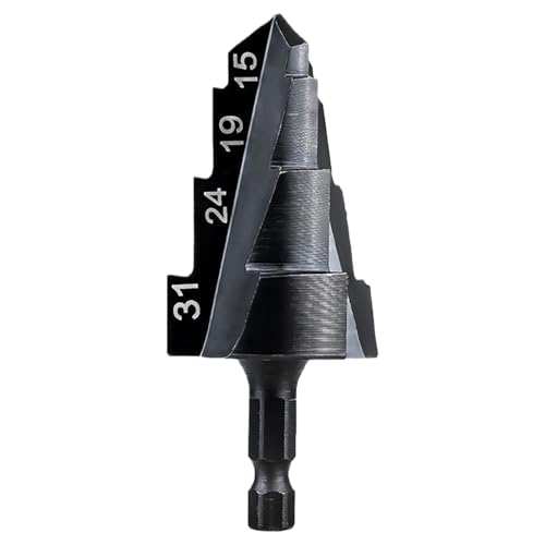 Stiefmaschinenbohrer, Reamer Drill Bit - Härtete multifunktionale Stufen -Bohrbits - Vielseitige Sanitärwerkzeuge zur Öffnung und Ausdehnung von Pipeline -Loch von Generisch