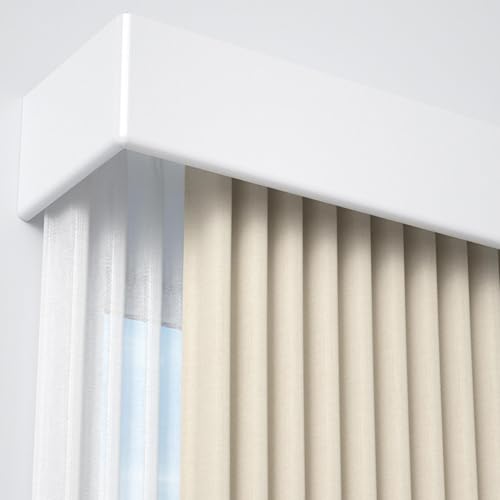 Stille Vorhangschiene mit integrierter Seitenmontage, doppelläufiges Gleitrollensystem, spleißbares Design, 180 cm, perfekt für reibungslose Vorhangbewegungen, Weiß Stille Vorhangschiene mit integrierter Seitenmontage, doppelläufiges Gleitrollensystem, spleißbares Design, 180 cm, perfekt für reibungslose Vorhangbewegungen, Weiß von Generisch