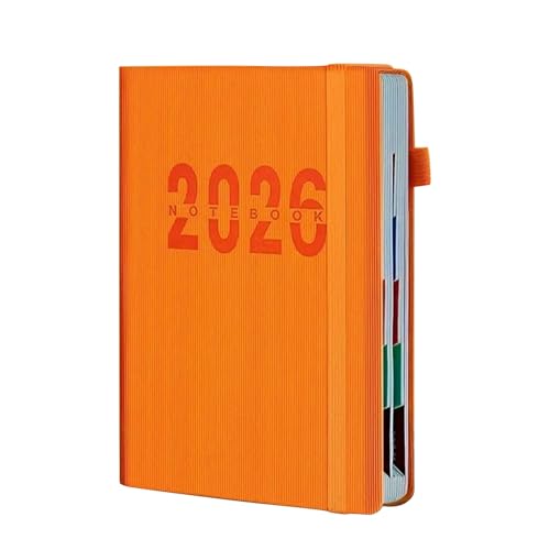 Stilvolle Business-Notizbücher 2026: Eine von Farbvarianten für Organisation und Planung (Orange, One Size) von Generisch