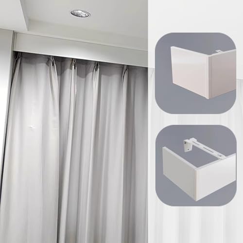 Stilvolle Decken-/Wand-Vorhangbox, 6,8 m, Verdunkelungsvolant, keine Vorhangschiene erforderlich, elegante Heimdekoration für Fensterbehandlungen Stilvolle Decken-/Wand-Vorhangbox, 6,8 m, Verdunkelungsvolant, keine Vorhangschiene erforderlich, elegante Heimdekoration für Fensterbehandlungen von Generisch