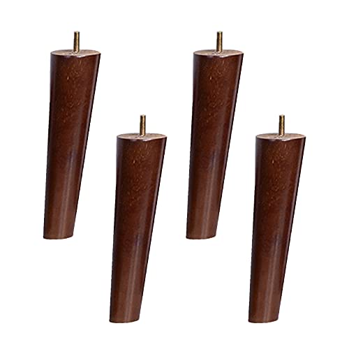 Stilvolle Möbelbeine aus Walnussholz, mit vorgebohrten M8-Schrauben für Sofas, Couchtische, TV-Schränke, 30 cm Höhe, elegante Holzfüße, um Ihre Wohnkultur zu verschönern, 4 Stück von Generisch