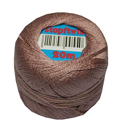 Stopftwist Stopfgarn Baumwolle 8-fach mercerisiert 20 m altrose (0879) von Generisch
