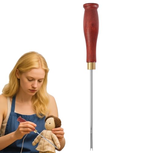 Stopfwerkzeuge Für Die Puppenherstellung - Häkelnadel Für Stoffpuppen & Werkzeuge Zum Füll-Handwerk - Manuelle Ahle Mit Ergonomischem Griff, Effizientes Bastelzubehör Für Bastelanfänger Und Hobbyisten Stopfwerkzeuge Für Die Puppenherstellung - Häkelnadel Für Stoffpuppen & Werkzeuge Zum Füll-Handwerk - Manuelle Ahle Mit Ergonomischem Griff, Effizientes Bastelzubehör Für Bastelanfänger Und Hobbyisten von Generisch