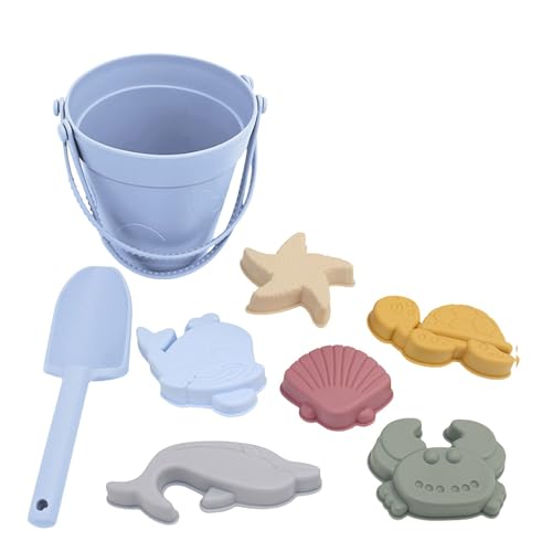 Strandspielzeug für Kinder 8 Stück Silikon Sandspielzeug Set Sicheres und Weiches Gartenspielzeug für Kinder Sandkasten Spielzeug mit Eimer Spaten Sandförmchen Sand Spielzeug ab 2 3 4 5 Jahr Strandspielzeug für Kinder 8 Stück Silikon Sandspielzeug Set Sicheres und Weiches Gartenspielzeug für Kinder Sandkasten Spielzeug mit Eimer Spaten Sandförmchen Sand Spielzeug ab 2 3 4 5 Jahr von Generisch