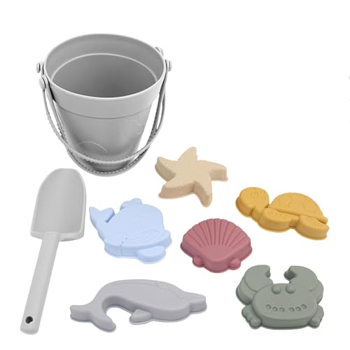 Strandspielzeug für Kinder 8 Stück Silikon Sandspielzeug Set Sicheres und Weiches Gartenspielzeug für Kinder Sandkasten Spielzeug mit Eimer Spaten Sandförmchen Sand Spielzeug ab 2 3 4 5 Jahr Strandspielzeug für Kinder 8 Stück Silikon Sandspielzeug Set Sicheres und Weiches Gartenspielzeug für Kinder Sandkasten Spielzeug mit Eimer Spaten Sandförmchen Sand Spielzeug ab 2 3 4 5 Jahr von Generisch