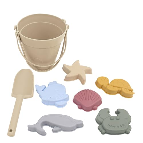 Strandspielzeug für Kinder 8 Stück Silikon Sandspielzeug Set Sicheres und Weiches Gartenspielzeug für Kinder Sandkasten Spielzeug mit Eimer Spaten Sandförmchen Sand Spielzeug ab 2 3 4 5 Jahr Strandspielzeug für Kinder 8 Stück Silikon Sandspielzeug Set Sicheres und Weiches Gartenspielzeug für Kinder Sandkasten Spielzeug mit Eimer Spaten Sandförmchen Sand Spielzeug ab 2 3 4 5 Jahr von Generisch