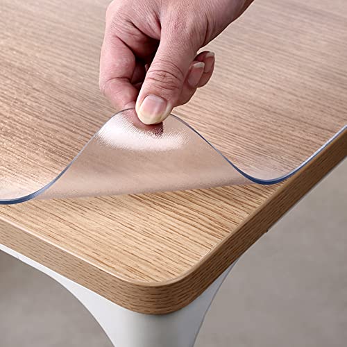 Strapazierfähige, mattierte PVC-Schreibtischunterlage – durchscheinende Tischdecke für Nachttische und Hartholzschränke, 80 x 140 cm, transparente Schutzunterlage mit matter Oberfläche, ideal für Strapazierfähige, mattierte PVC-Schreibtischunterlage – durchscheinende Tischdecke für Nachttische und Hartholzschränke, 80 x 140 cm, transparente Schutzunterlage mit matter Oberfläche, ideal für von Generisch