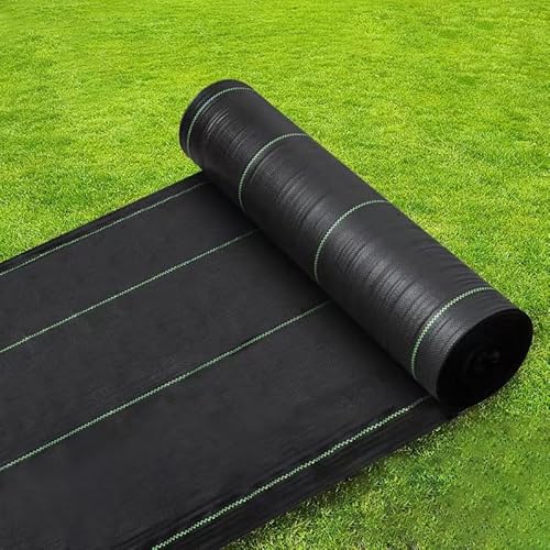 Strapazierfähiges Unkrautvlies – 200 m wasserdurchlässige Membran mit 1000 Na ideal für Gartenarbeit, Landschaftsbau und Bau (0,8 x 200 m) von Generisch