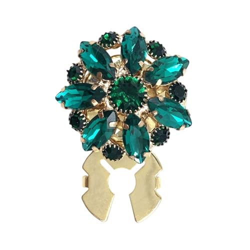 Strass-Knöpfe für Kleidung – ausgefallene Kristallknöpfe, Blumenform, flache Rückseite, Nähen, Verzierungen, Basteln, Schmuckherstellung, luxuriöses funkelndes Zubehör, glitzernde Kleiderknöpfe von Generisch
