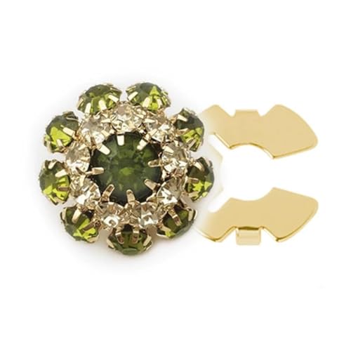 Strass-Knopfabdeckungen, 5 Stück Strass-Knöpfe für Damen, Blusen, abnehmbare Clips, Kristallknöpfe, Schmuck, F Shirt von Generisch