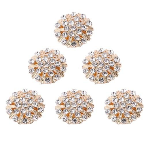 Strass-Knopfabdeckungen – ausgefallene Knopfabdeckungen, dekorative Schnappbefestigung, Hochzeit, Kristall, glänzend, für Brautstrauß, elegant Strass-Knopfabdeckungen – ausgefallene Knopfabdeckungen, dekorative Schnappbefestigung, Hochzeit, Kristall, glänzend, für Brautstrauß, elegant von Generisch