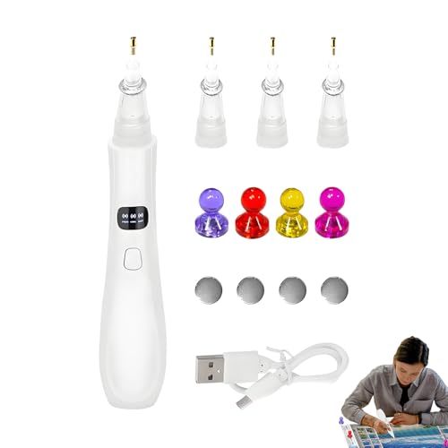 Strasskunstmalerei Stift, Strassmalerei Pen,Vakuumaufholung Stallstift - Wiederaufladbare, leise, lang anhaltende kabellose Zeichenwerkzeuge mit 3 einstellbaren Modi für Lack-Puzzle-Kunsthandwerk Strasskunstmalerei Stift, Strassmalerei Pen,Vakuumaufholung Stallstift - Wiederaufladbare, leise, lang anhaltende kabellose Zeichenwerkzeuge mit 3 einstellbaren Modi für Lack-Puzzle-Kunsthandwerk von Generisch