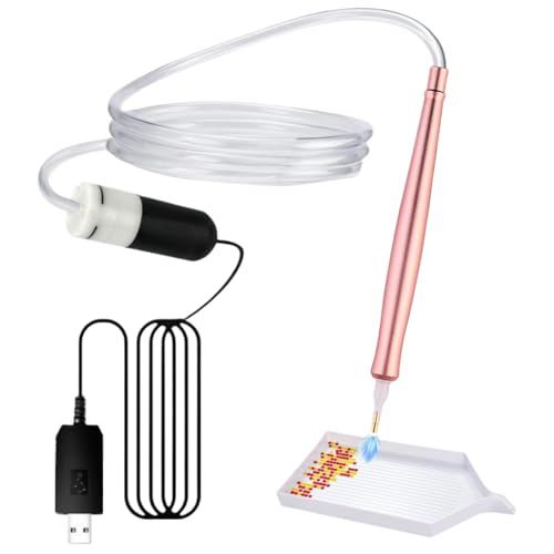 Strassstein Kunst Stift, Vakuum Strassstein Elektrischer Punktstift, Tragbarer USB Applikator Mit Adsorptionsfunktion Für Workshop Kindergarten Aktivität von Generisch