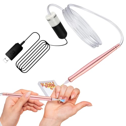 Strassstein Kunst Stift | Elektrischer Vakuum Strassstein Kunst Malstift - Automatische Perlen Adsorption Tragbarer Applikator Für Gruppenaktivitäten Und Kindergarten Bastelprojekte von Generisch